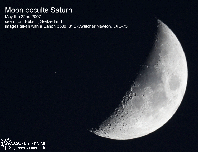 2007-05-22 - Moon occults Saturn full view